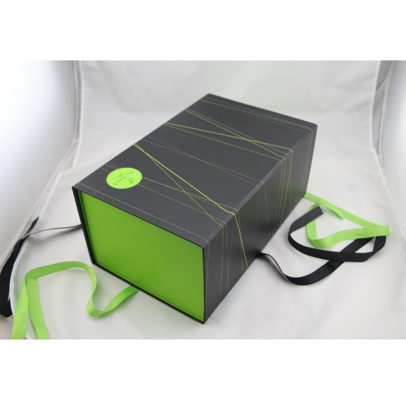 μαγνητικό πτυσσόμενο χαρτί κουτί συσκευασίας δώρου με κορδέλα